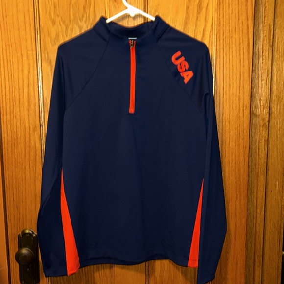 Adidas USA Mid-weight Layer Golf Sweatshirt NWT 1/4 Zip Size Medium - Picture 3 of 8